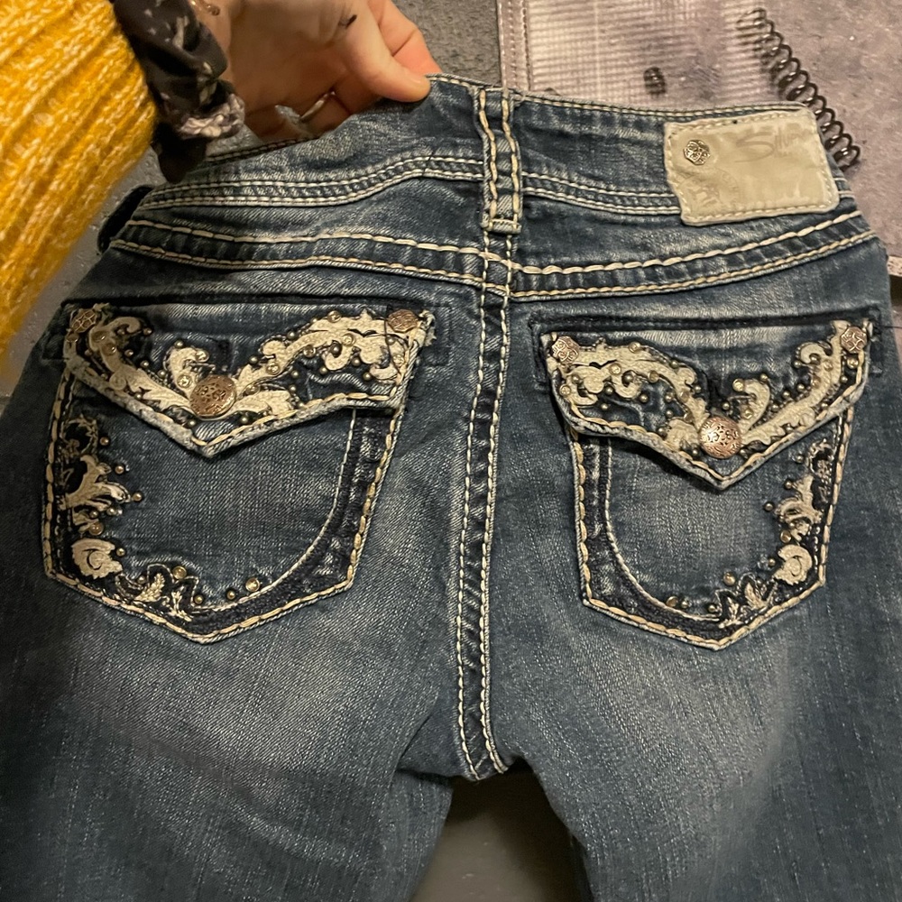 Silver jeans